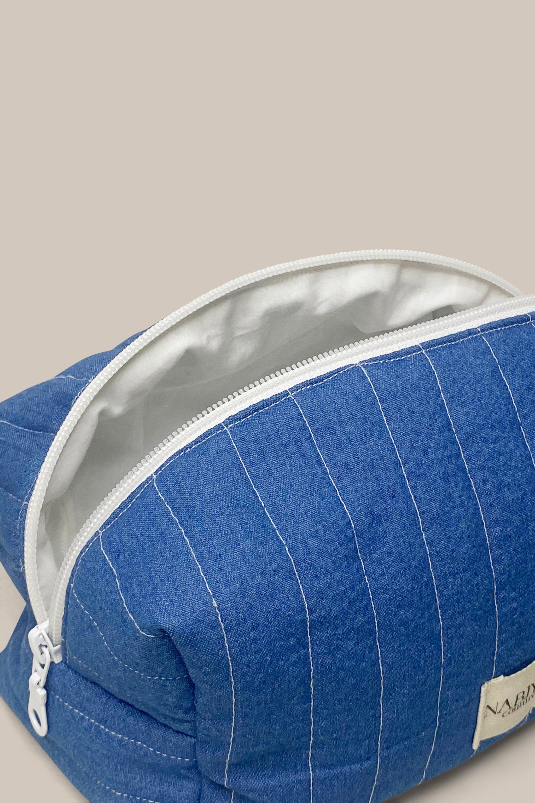 Trousse BLUE NÛR | Trousse maquillage élégante faite main